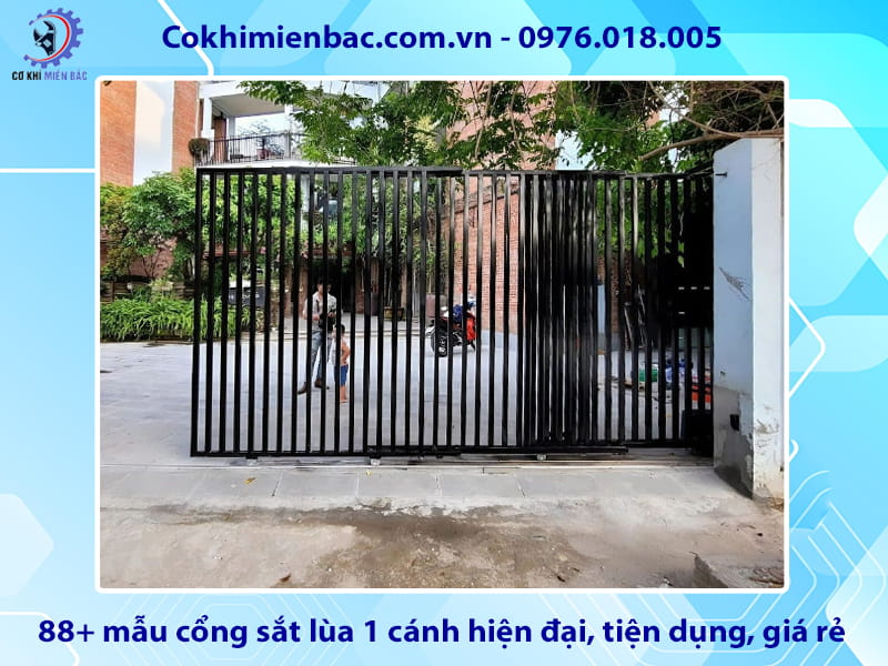 88+ mẫu cổng sắt lùa 1 cánh hiện đại, tiện dụng, giá rẻ 88+ mẫu cổng sắt lùa 1 cánh hiện đại, tiện dụng, giá rẻ