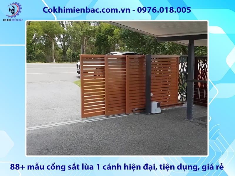88+ mẫu cổng sắt lùa 1 cánh hiện đại, tiện dụng, giá rẻ 88+ mẫu cổng sắt lùa 1 cánh hiện đại, tiện dụng, giá rẻ