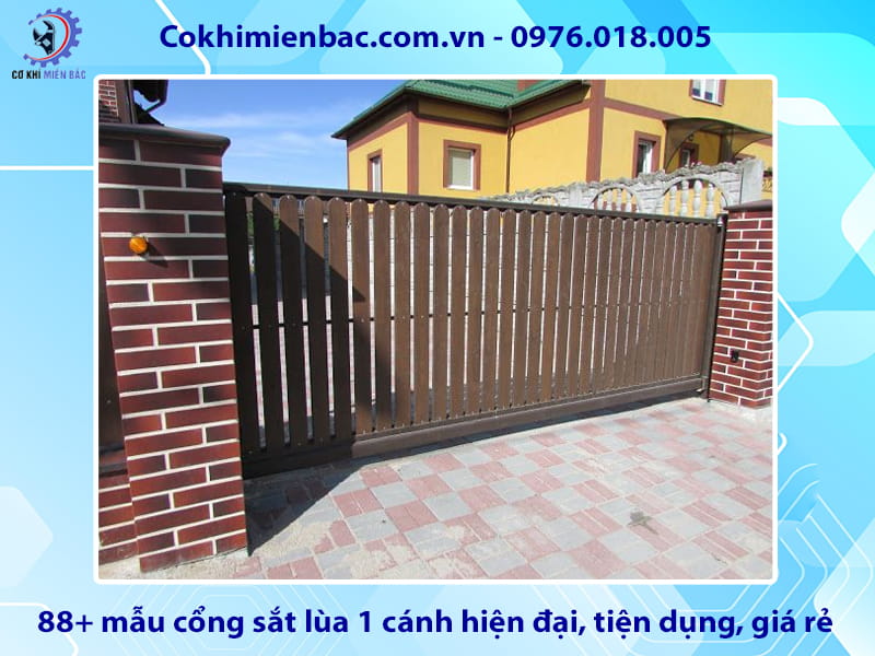 88+ mẫu cổng sắt lùa 1 cánh hiện đại, tiện dụng, giá rẻ 88+ mẫu cổng sắt lùa 1 cánh hiện đại, tiện dụng, giá rẻ
