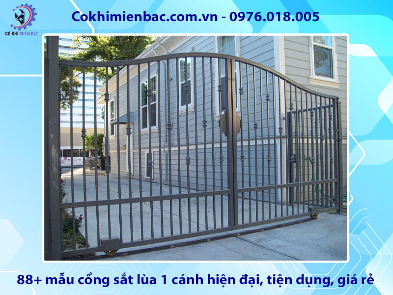 88+ mẫu cổng sắt lùa 1 cánh hiện đại, tiện dụng, giá rẻ 88+ mẫu cổng sắt lùa 1 cánh hiện đại, tiện dụng, giá rẻ