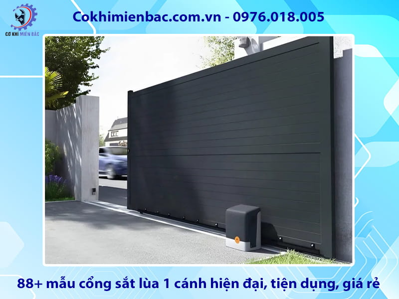 88+ mẫu cổng sắt lùa 1 cánh hiện đại, tiện dụng, giá rẻ 88+ mẫu cổng sắt lùa 1 cánh hiện đại, tiện dụng, giá rẻ