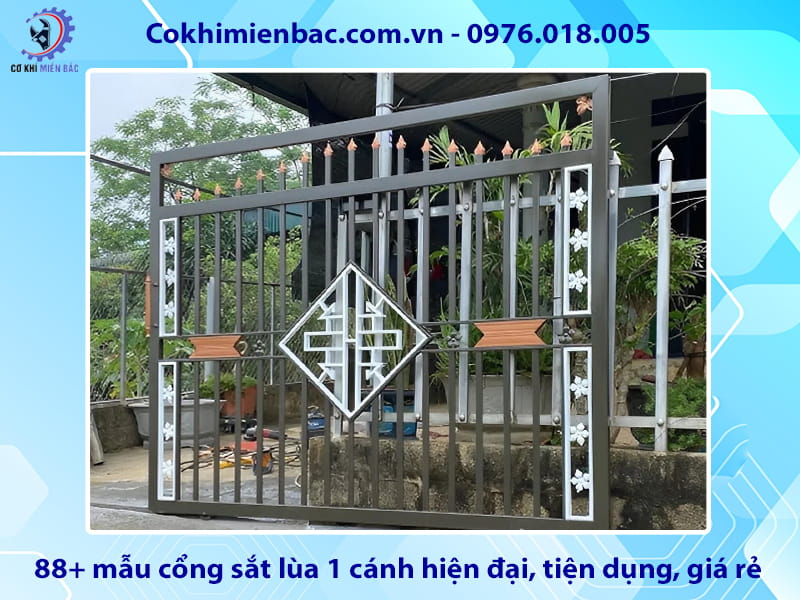 88+ mẫu cổng sắt lùa 1 cánh hiện đại, tiện dụng, giá rẻ 88+ mẫu cổng sắt lùa 1 cánh hiện đại, tiện dụng, giá rẻ