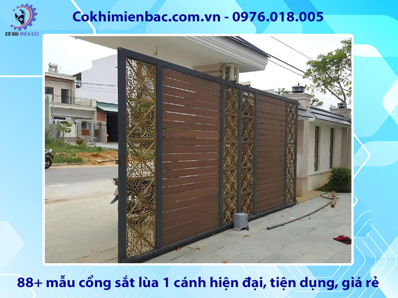 88+ mẫu cổng sắt lùa 1 cánh hiện đại, tiện dụng, giá rẻ 88+ mẫu cổng sắt lùa 1 cánh hiện đại, tiện dụng, giá rẻ
