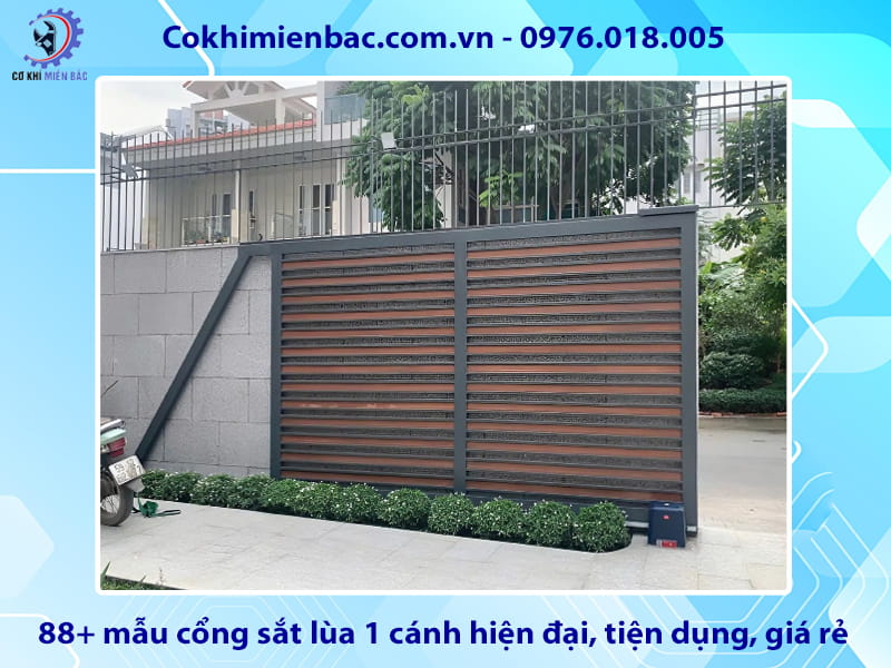 88+ mẫu cổng sắt lùa 1 cánh hiện đại, tiện dụng, giá rẻ 88+ mẫu cổng sắt lùa 1 cánh hiện đại, tiện dụng, giá rẻ