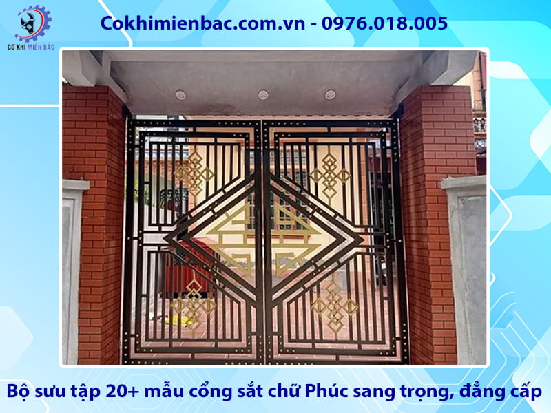 Bộ sưu tập 20+ mẫu cổng sắt chữ Phúc sang trọng, đẳng cấp