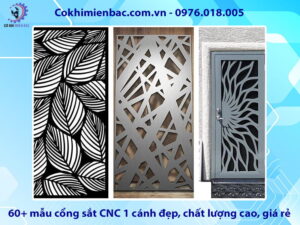 60+ mẫu cổng sắt CNC 1 cánh đẹp, chất lượng cao, giá rẻ