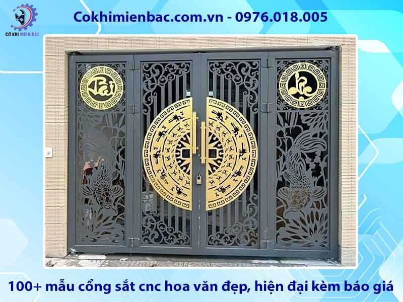 100+ mẫu cổng sắt cnc hoa văn đẹp, hiện đại kèm báo giá 100+ mẫu cổng sắt cnc hoa văn đẹp, hiện đại kèm báo giá