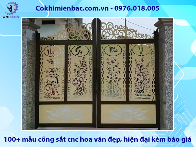 100+ mẫu cổng sắt cnc hoa văn đẹp, hiện đại kèm báo giá 100+ mẫu cổng sắt cnc hoa văn đẹp, hiện đại kèm báo giá