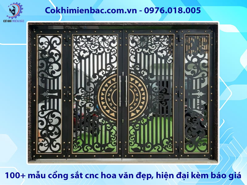 100+ mẫu cổng sắt cnc hoa văn đẹp, hiện đại kèm báo giá 100+ mẫu cổng sắt cnc hoa văn đẹp, hiện đại kèm báo giá