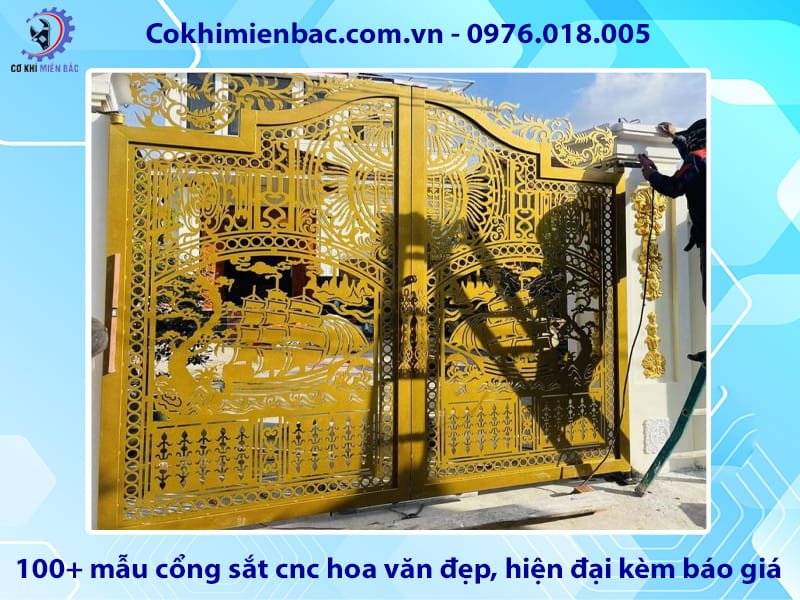 100+ mẫu cổng sắt cnc hoa văn đẹp, hiện đại kèm báo giá 100+ mẫu cổng sắt cnc hoa văn đẹp, hiện đại kèm báo giá