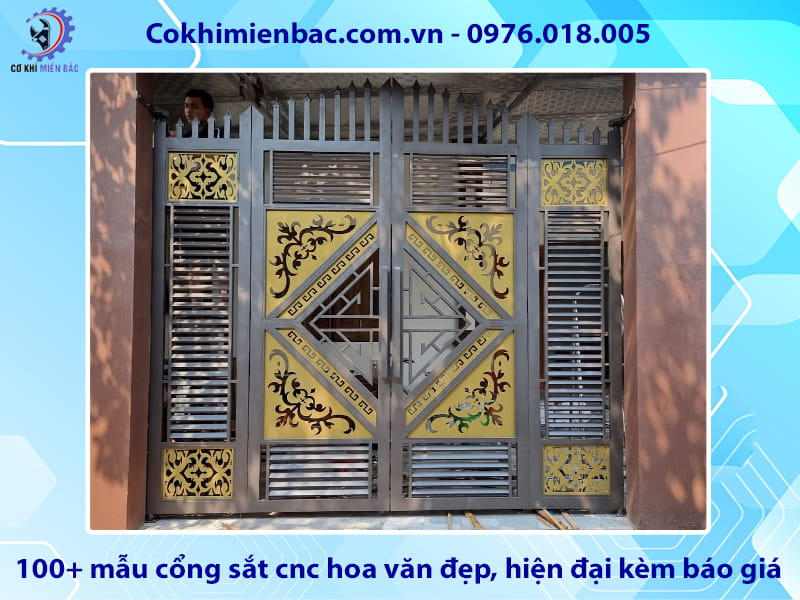 100+ mẫu cổng sắt cnc hoa văn đẹp, hiện đại kèm báo giá 100+ mẫu cổng sắt cnc hoa văn đẹp, hiện đại kèm báo giá
