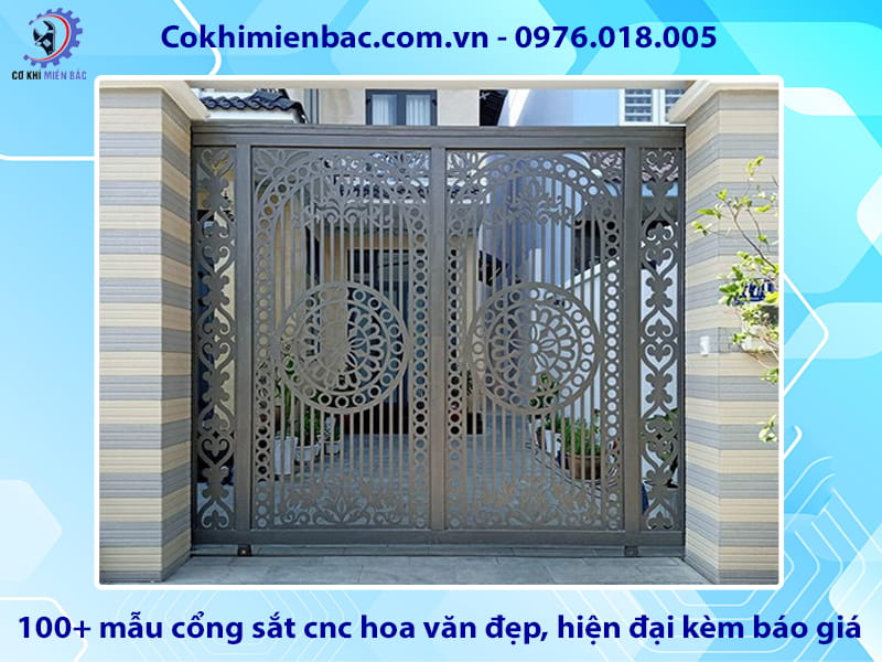 100+ mẫu cổng sắt cnc hoa văn đẹp, hiện đại kèm báo giá 100+ mẫu cổng sắt cnc hoa văn đẹp, hiện đại kèm báo giá