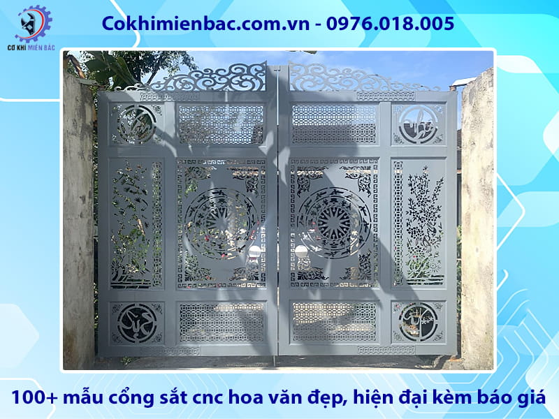 100+ mẫu cổng sắt cnc hoa văn đẹp, hiện đại kèm báo giá 100+ mẫu cổng sắt cnc hoa văn đẹp, hiện đại kèm báo giá