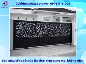 Top 50+ mẫu cổng sắt cửa lùa đẹp, tiện dụng mọi không gian