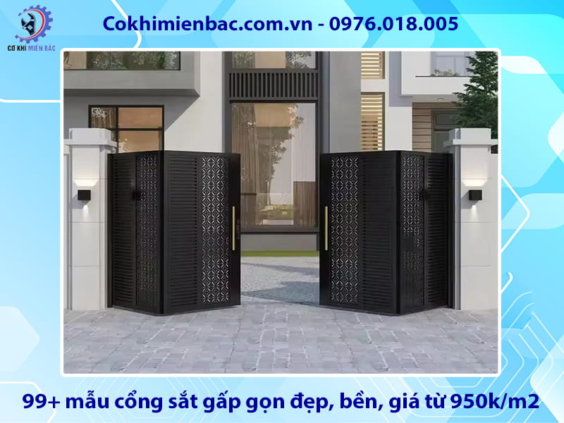 Tổng hợp 99+ mẫu cổng sắt gấp gọn đẹp, bền, giá từ 950k/m2 Tổng hợp 99+ mẫu cổng sắt gấp gọn đẹp, bền, giá từ 950k/m2