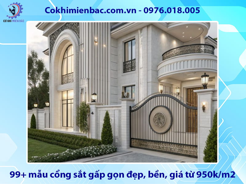 Tổng hợp 99+ mẫu cổng sắt gấp gọn đẹp, bền, giá từ 950k/m2 Tổng hợp 99+ mẫu cổng sắt gấp gọn đẹp, bền, giá từ 950k/m2