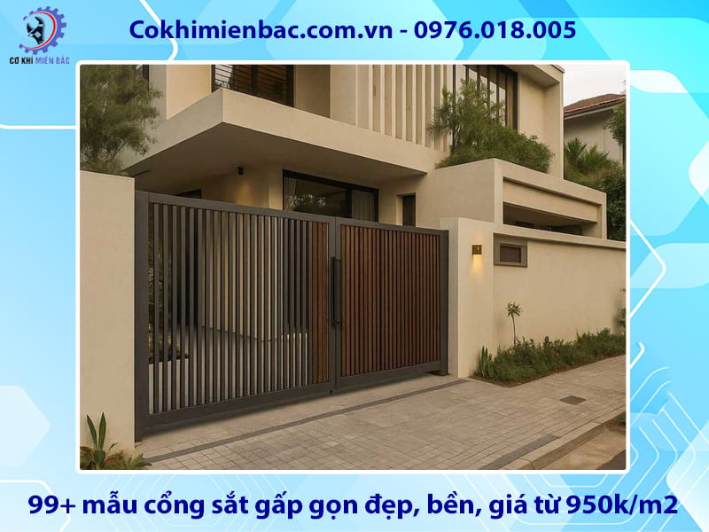 Tổng hợp 99+ mẫu cổng sắt gấp gọn đẹp, bền, giá từ 950k/m2 Tổng hợp 99+ mẫu cổng sắt gấp gọn đẹp, bền, giá từ 950k/m2
