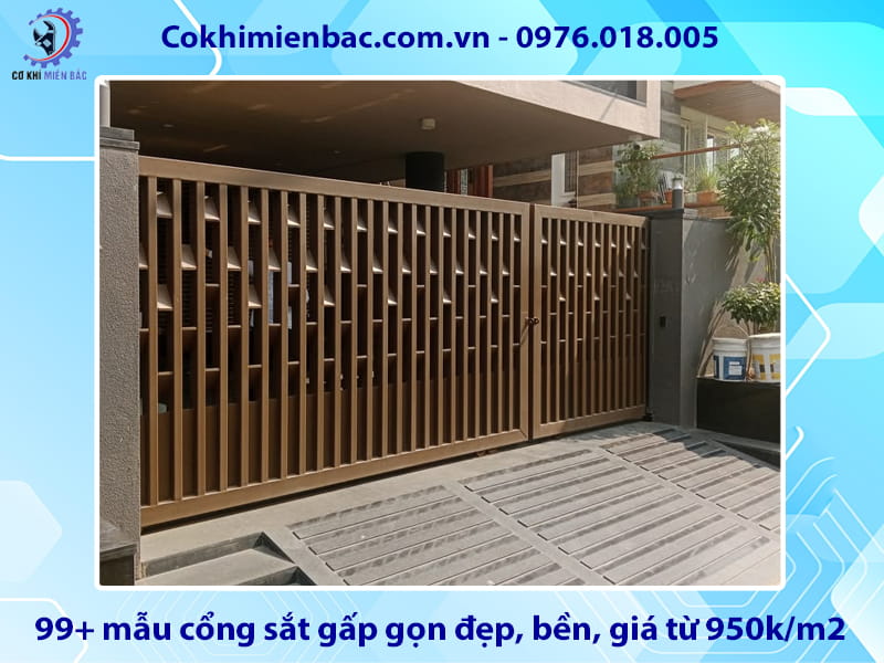 Tổng hợp 99+ mẫu cổng sắt gấp gọn đẹp, bền, giá từ 950k/m2 Tổng hợp 99+ mẫu cổng sắt gấp gọn đẹp, bền, giá từ 950k/m2