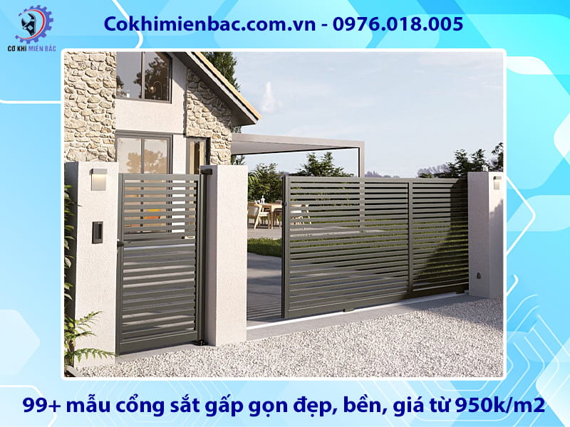 Tổng hợp 99+ mẫu cổng sắt gấp gọn đẹp, bền, giá từ 950k/m2 Tổng hợp 99+ mẫu cổng sắt gấp gọn đẹp, bền, giá từ 950k/m2