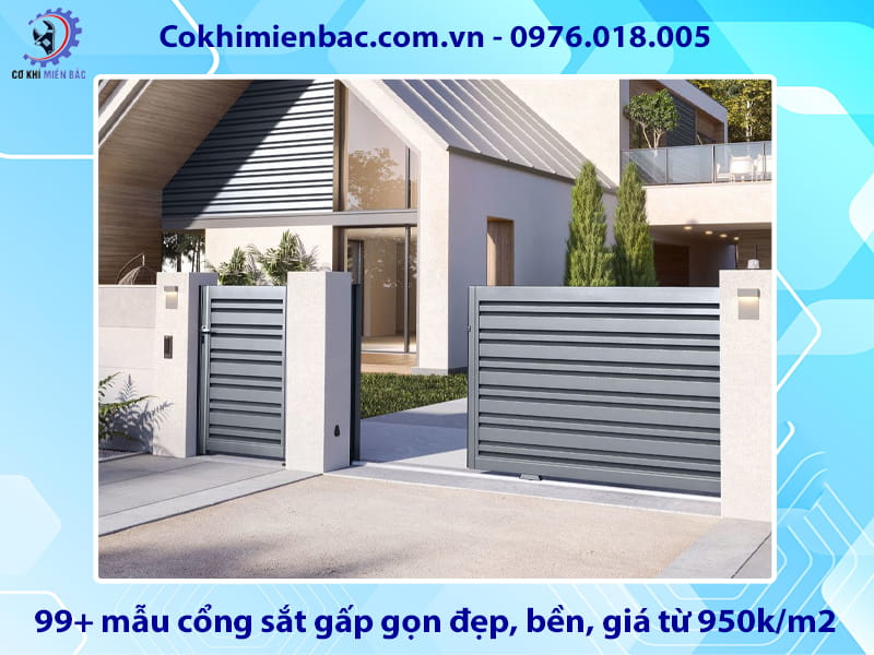 Tổng hợp 99+ mẫu cổng sắt gấp gọn đẹp, bền, giá từ 950k/m2 Tổng hợp 99+ mẫu cổng sắt gấp gọn đẹp, bền, giá từ 950k/m2