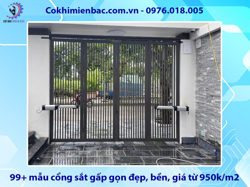 Tổng hợp 99+ mẫu cổng sắt gấp gọn đẹp, bền, giá từ 950k/m2 Tổng hợp 99+ mẫu cổng sắt gấp gọn đẹp, bền, giá từ 950k/m2