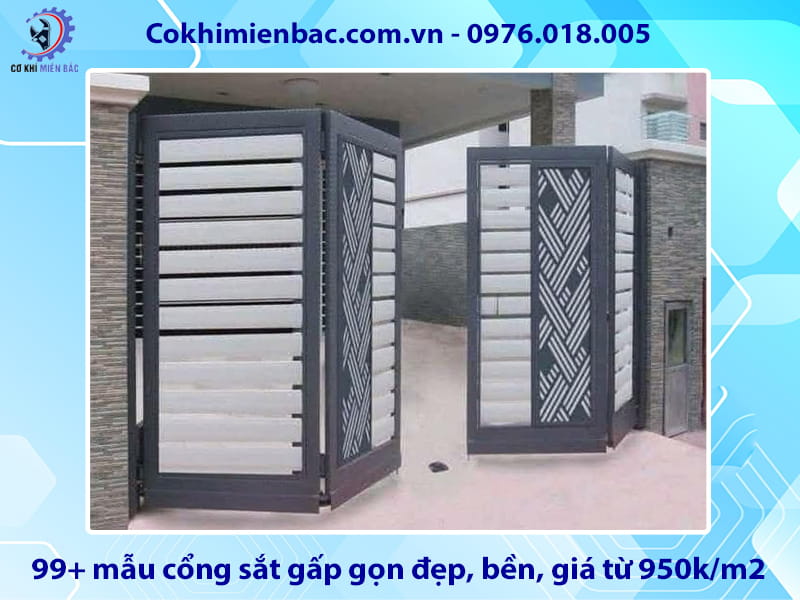 Tổng hợp 99+ mẫu cổng sắt gấp gọn đẹp, bền, giá từ 950k/m2 Tổng hợp 99+ mẫu cổng sắt gấp gọn đẹp, bền, giá từ 950k/m2