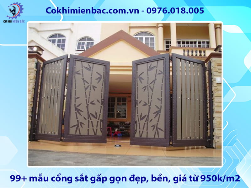 Tổng hợp 99+ mẫu cổng sắt gấp gọn đẹp, bền, giá từ 950k/m2 Tổng hợp 99+ mẫu cổng sắt gấp gọn đẹp, bền, giá từ 950k/m2