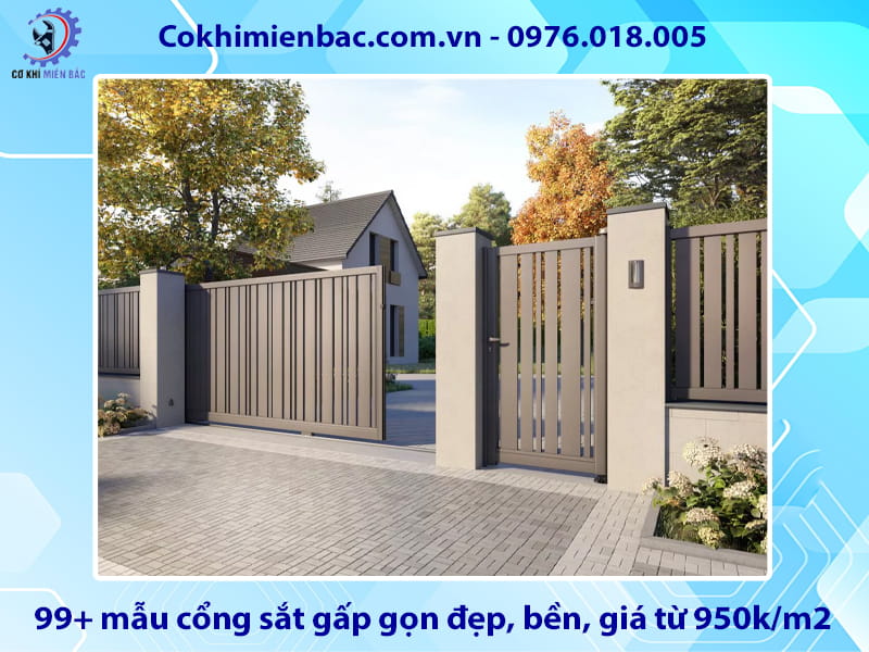 Tổng hợp 99+ mẫu cổng sắt gấp gọn đẹp, bền, giá từ 950k/m2 Tổng hợp 99+ mẫu cổng sắt gấp gọn đẹp, bền, giá từ 950k/m2