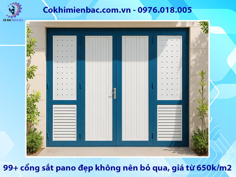 99+ cổng sắt pano đẹp không nên bỏ qua, giá từ 650k/m2