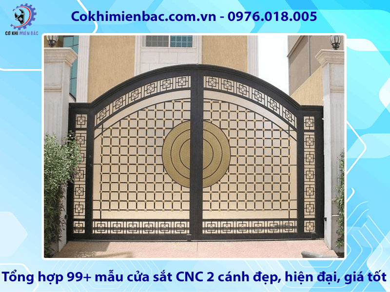 Tổng hợp 99+ mẫu cửa sắt CNC 2 cánh đẹp, hiện đại, giá tốt