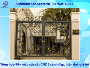 Tổng hợp 99+ mẫu cửa sắt CNC 2 cánh đẹp, hiện đại, giá tốt