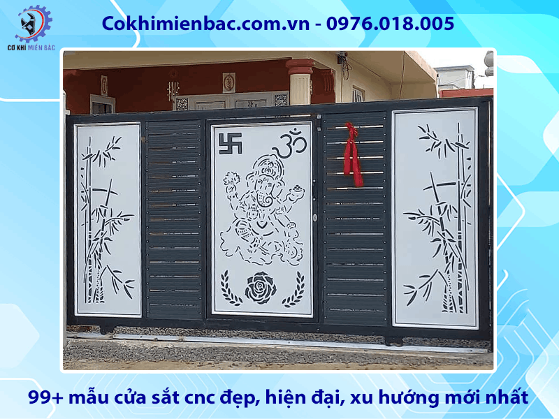 99+ mẫu cửa sắt cnc đẹp, hiện đại, xu hướng mới nhất