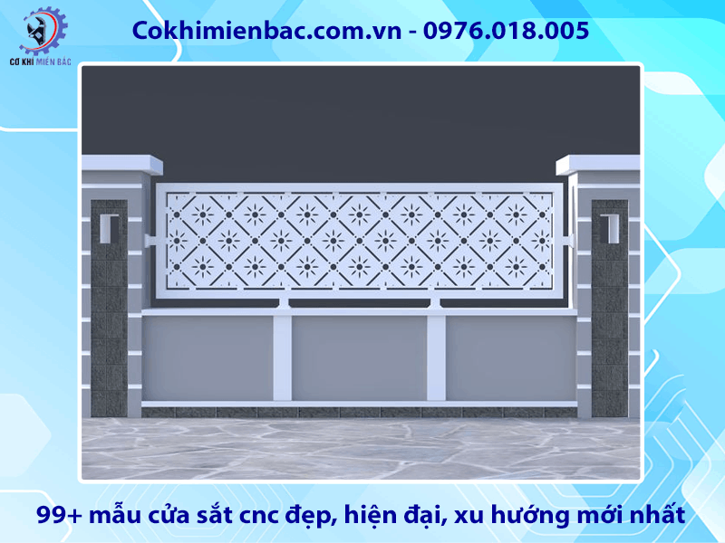 99+ mẫu cửa sắt cnc đẹp, hiện đại, xu hướng mới nhất
