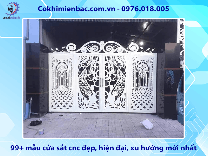 99+ mẫu cửa sắt cnc đẹp, hiện đại, xu hướng mới nhất