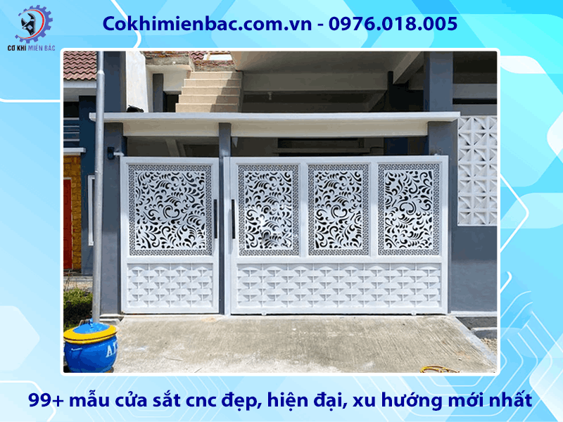 99+ mẫu cửa sắt cnc đẹp, hiện đại, xu hướng mới nhất