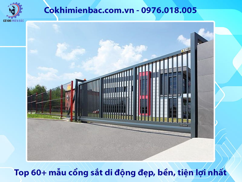 Top 60+ mẫu cổng sắt di động đẹp, bền, tiện lợi nhất