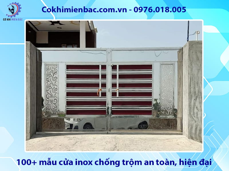 100+ mẫu cửa inox chống trộm an toàn, hiện đại năm 2026