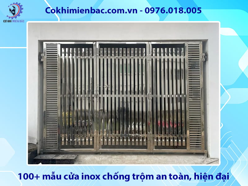 100+ mẫu cửa inox chống trộm an toàn, hiện đại năm 2026