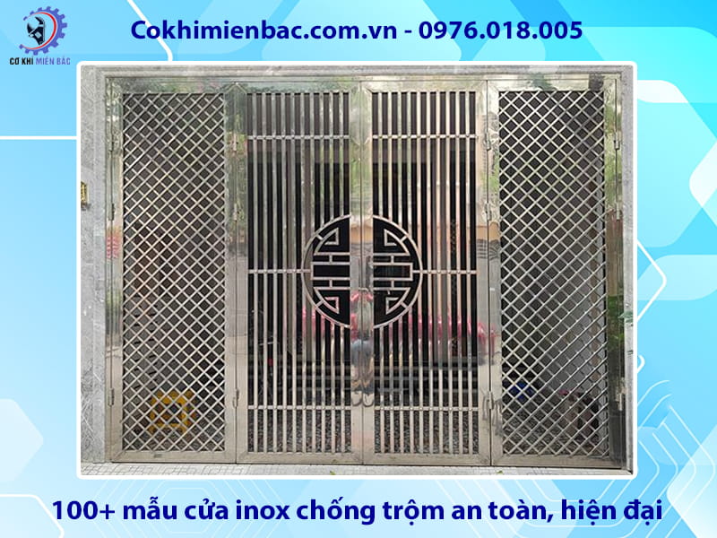 100+ mẫu cửa inox chống trộm an toàn, hiện đại năm 2026
