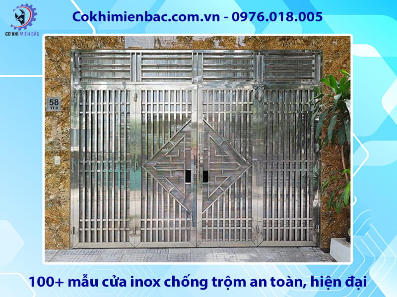 100+ mẫu cửa inox chống trộm an toàn, hiện đại năm 2026
