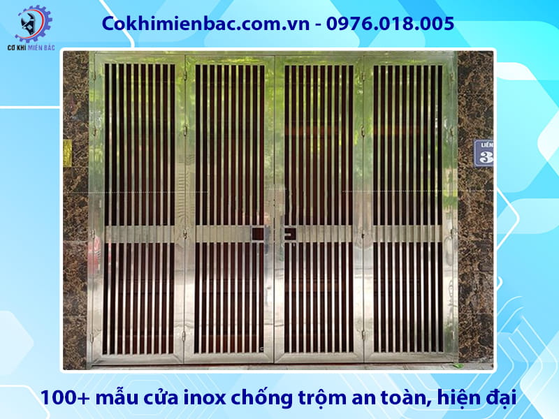 100+ mẫu cửa inox chống trộm an toàn, hiện đại năm 2026