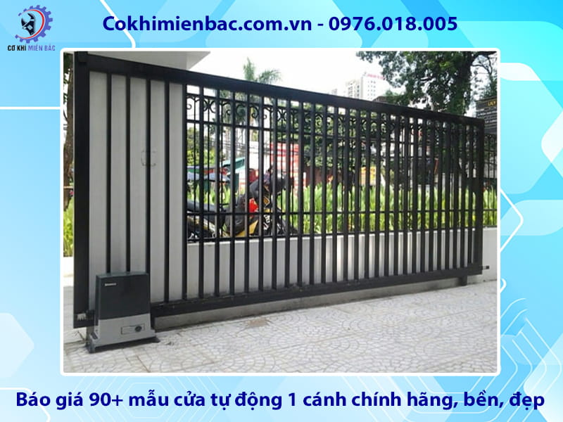 Báo giá 90+ mẫu cửa tự động 1 cánh chính hãng, bền, đẹp