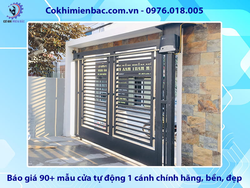 Báo giá 90+ mẫu cửa tự động 1 cánh chính hãng, bền, đẹp