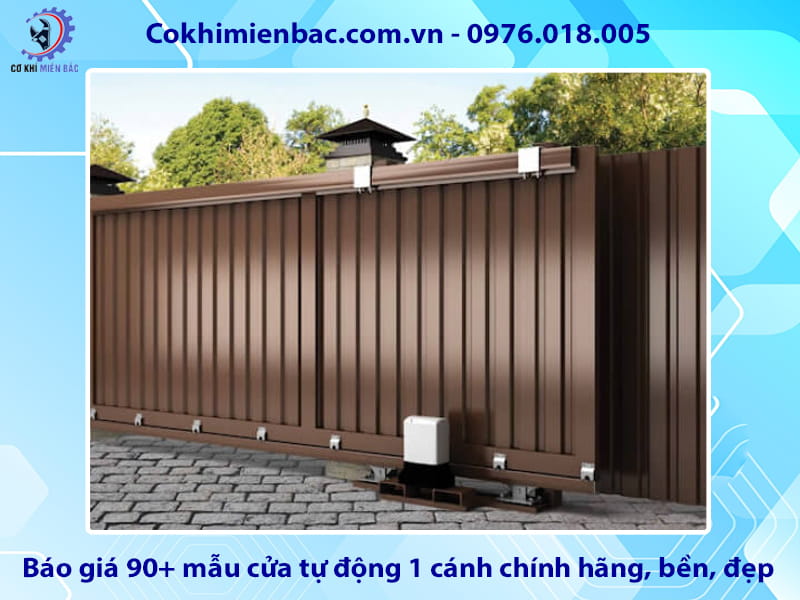 Báo giá 90+ mẫu cửa tự động 1 cánh chính hãng, bền, đẹp