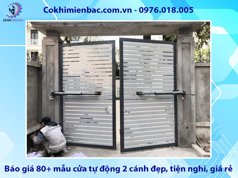 Báo giá 80+ mẫu cửa tự động 2 cánh đẹp, tiện nghi, giá rẻ