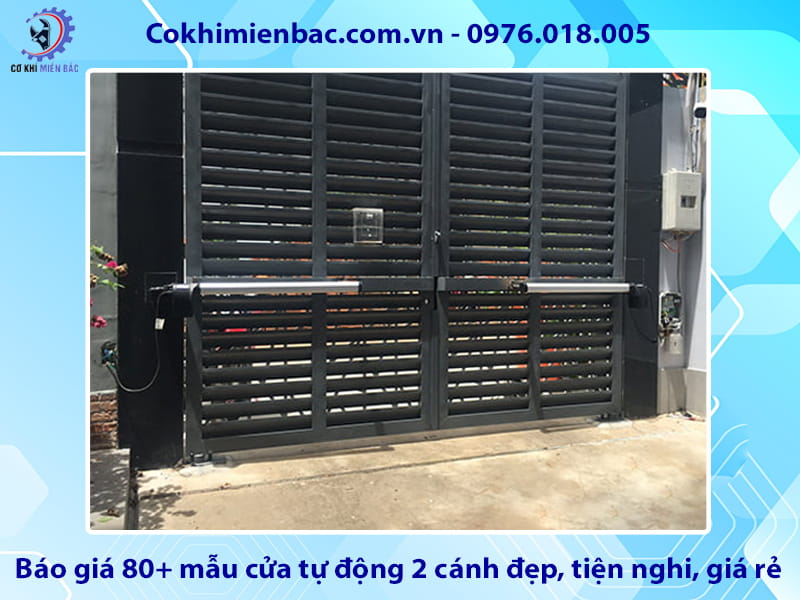 Báo giá 80+ mẫu cửa tự động 2 cánh đẹp, tiện nghi, giá rẻ