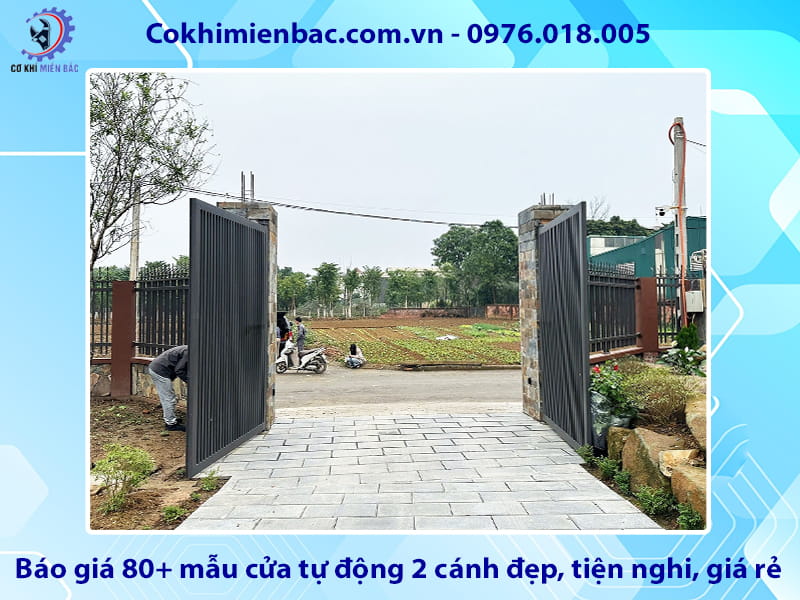 Báo giá 80+ mẫu cửa tự động 2 cánh đẹp, tiện nghi, giá rẻ