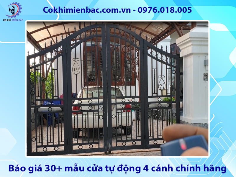 Báo giá 30+ mẫu cửa tự động 4 cánh chính hãng cập nhật 2026