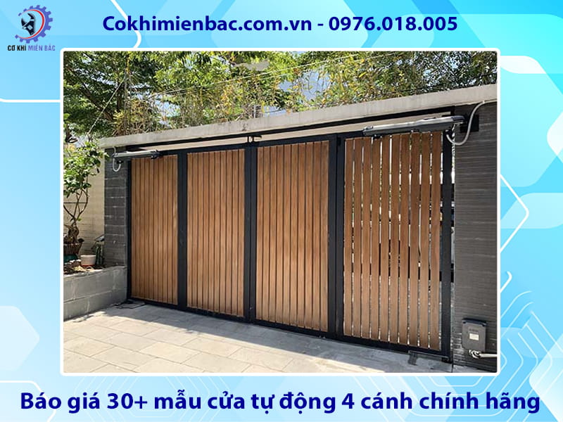 Báo giá 30+ mẫu cửa tự động 4 cánh chính hãng cập nhật 2026