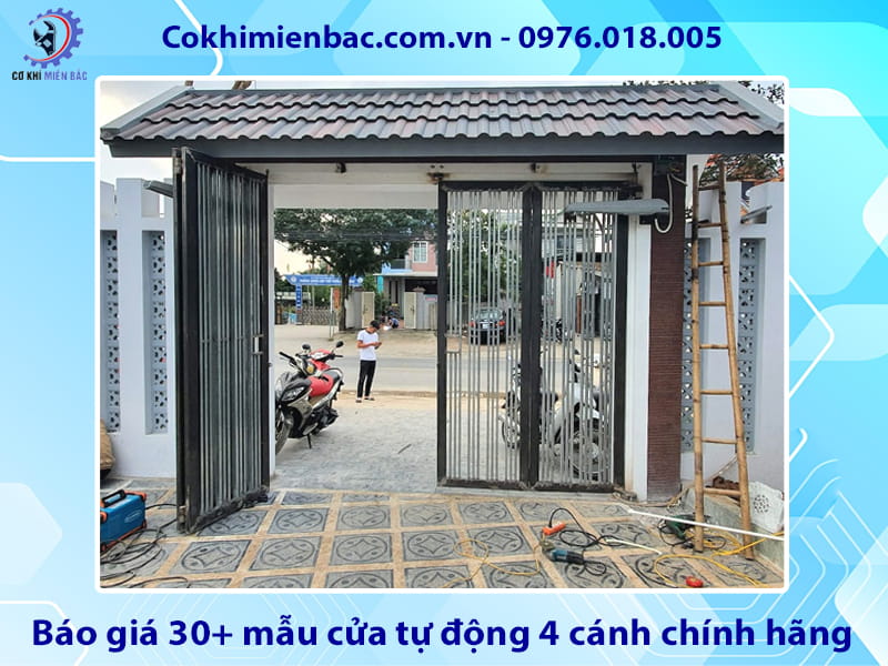 Báo giá 30+ mẫu cửa tự động 4 cánh chính hãng cập nhật 2026